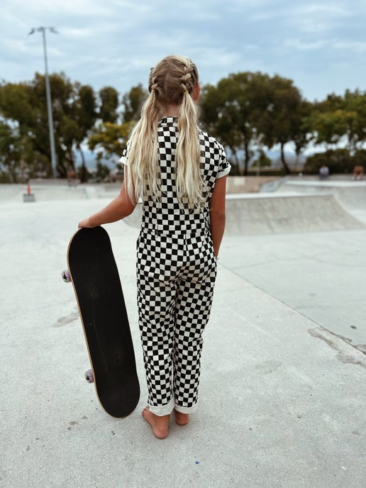 Harper Jumpsuit in Black & White