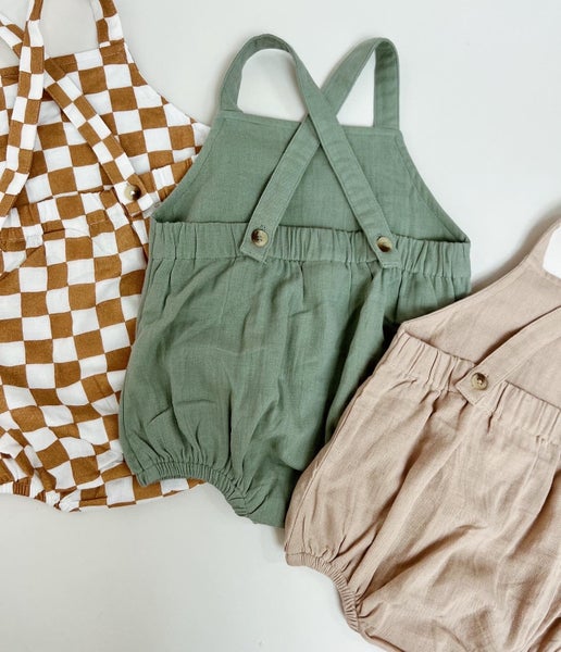 August Sunsuit in Checkerboard