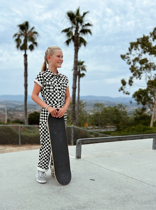 Harper Jumpsuit in Black & White