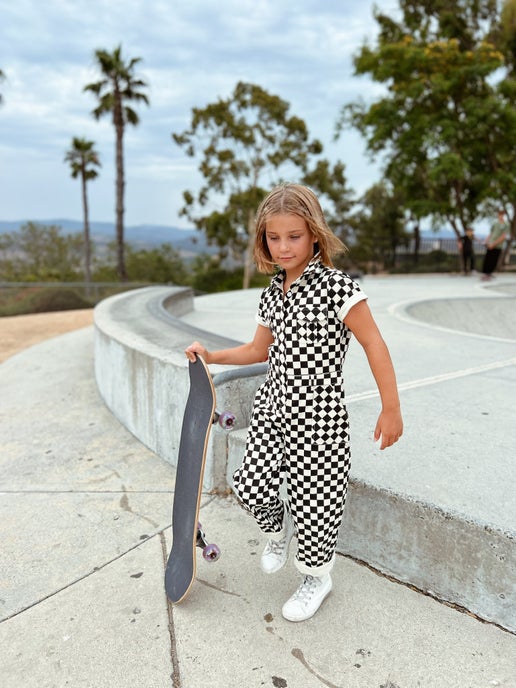 Harper Jumpsuit in Black & White
