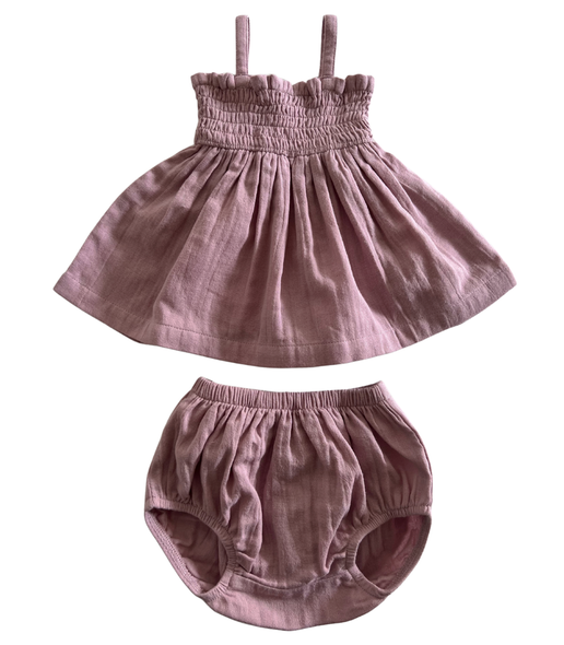 Smocked Set in Lavender