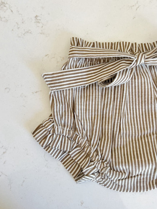 Bloomers in Taupe Stripe