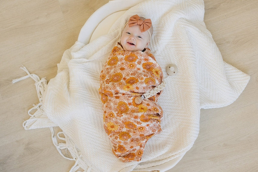 Muslin Swaddle | 70's Floral