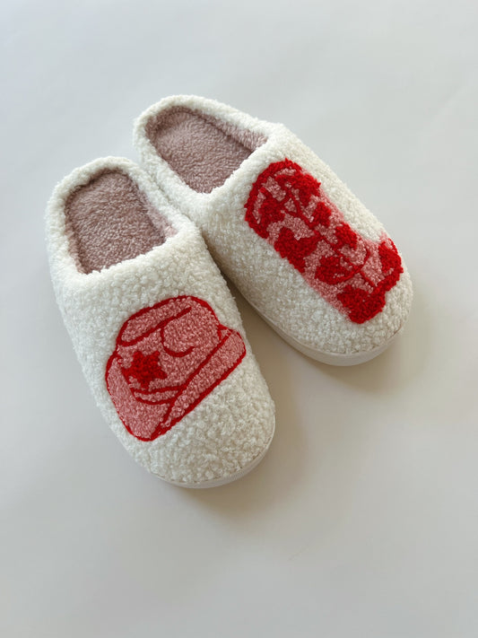 Fuzzy Slippers | Cowgirl
