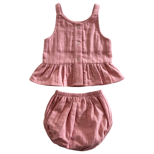 Peplum Set in Rosy