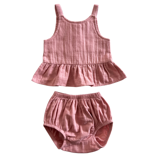 Peplum Set in Rosy